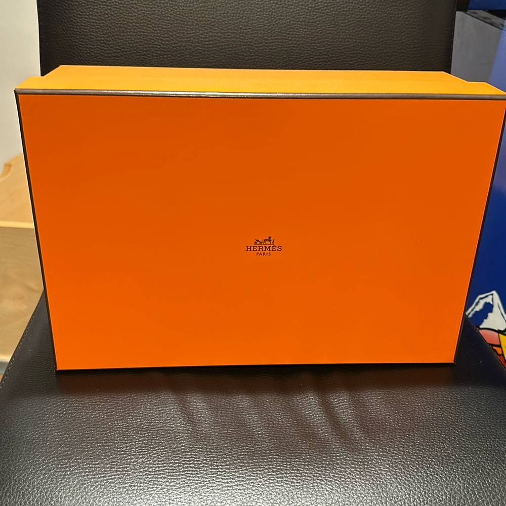 Hermes  Orange Shoe Box